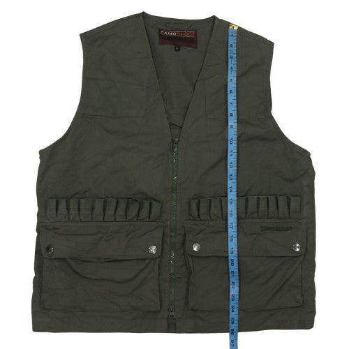 CAMOSPORT Men's Green Outdoor Waistcoat Bodywarmer L Regular Fit