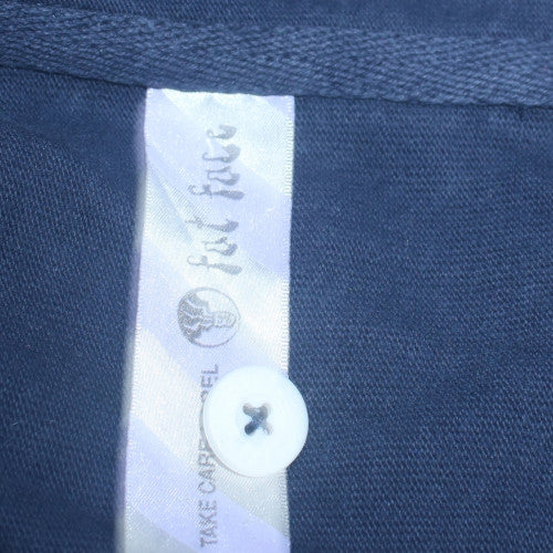 Fat Face Men's Blue Long Sleeve Polo Shirt Size M Embroidered 88