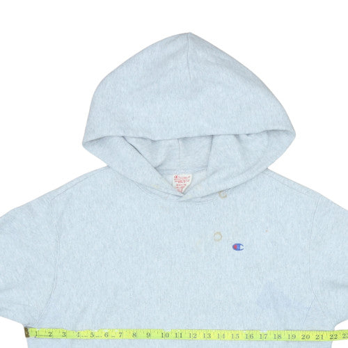 Champion Men's Grey Pullover Hoodie Medium Regular Fit Reverse Weave