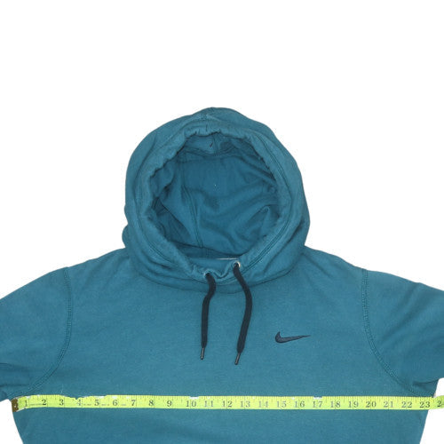 Nike Men's Blue Pullover Hoodie L Logo Fleece Sweatshirt