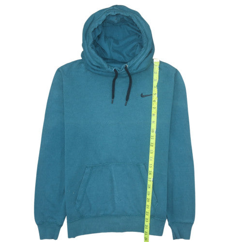 Nike Men's Blue Pullover Hoodie L Logo Fleece Sweatshirt