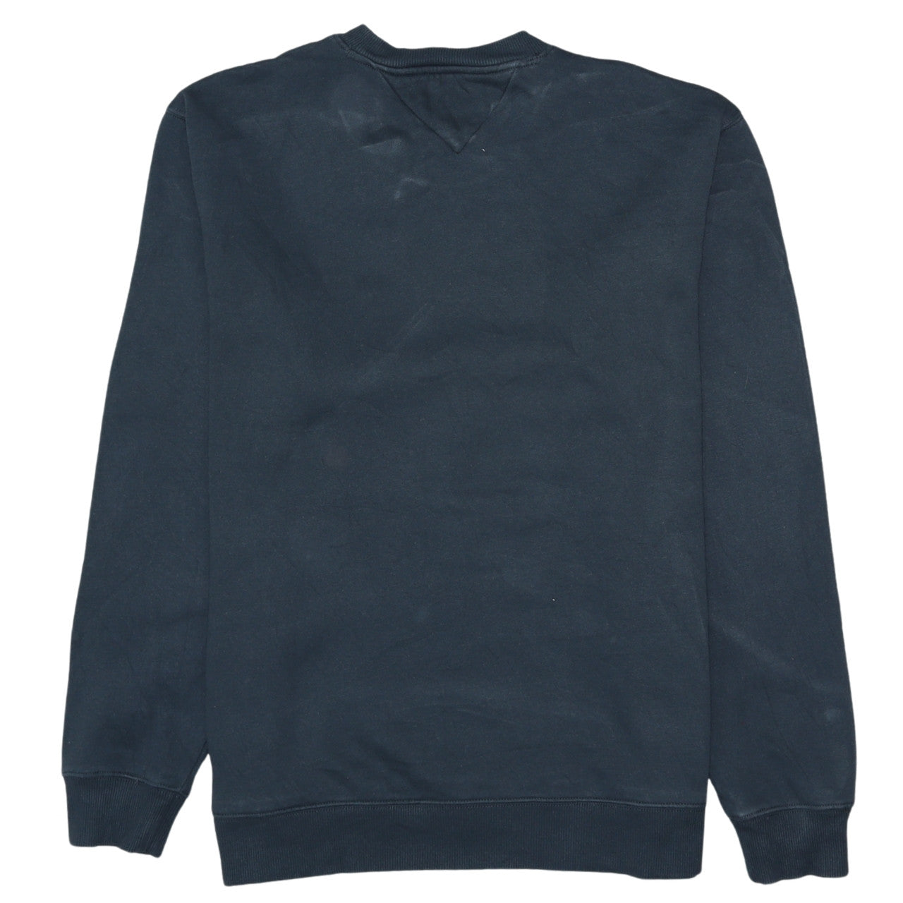 Tommy Jeans Men's Blue Cotton Crew Neck Pullover Sweatshirt L