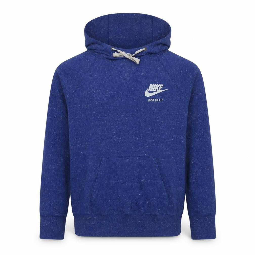 Nike Men's Blue Pullover Hoodie L Logo Just Do It Sportswear