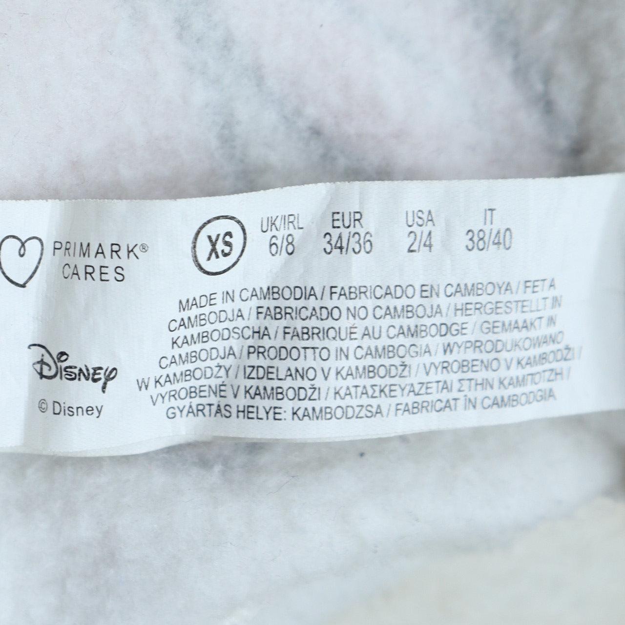 Disney Women White Mickey & Friends XS Pullover Sweatshirt