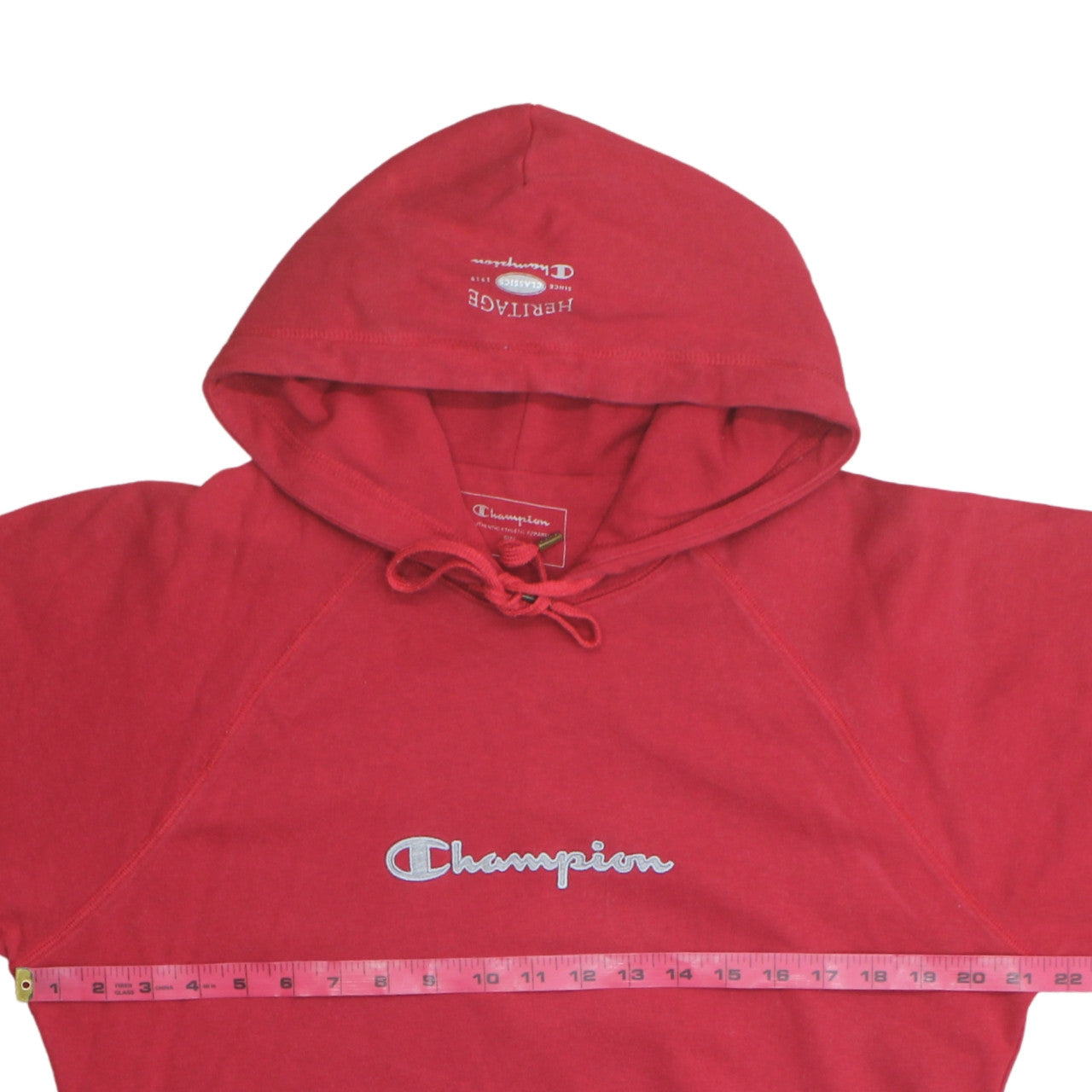 Champion Men's Red XL Pullover Hoodie Sweatshirt Athletic Fit