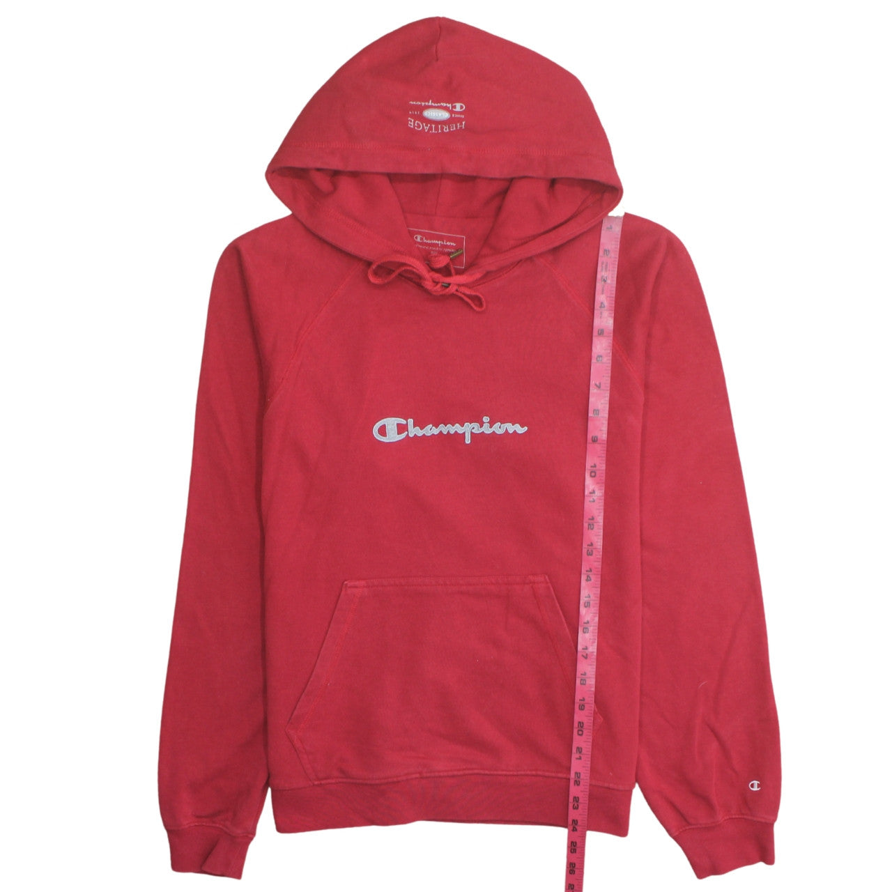 Champion Men's Red XL Pullover Hoodie Sweatshirt Athletic Fit