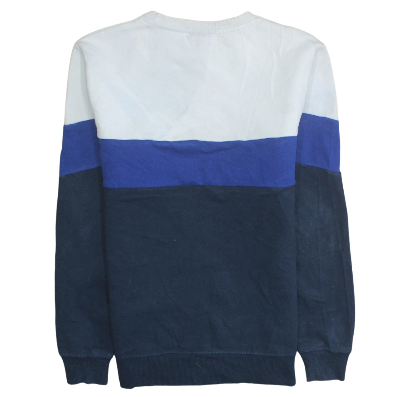 Ellesse Mens Blue Colour Block Crew Neck Sweatshirt Size S