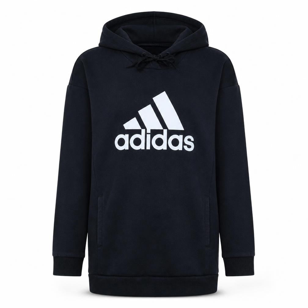 Adidas Womens Black XS Pullover Hoodie Sweatshirt with Logo