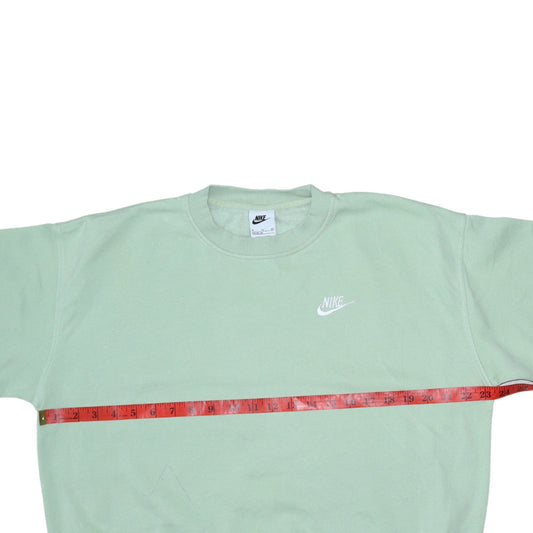 Nike Boys Green XL Pullover Sweatshirt Crew Neck Fleece Logo Top