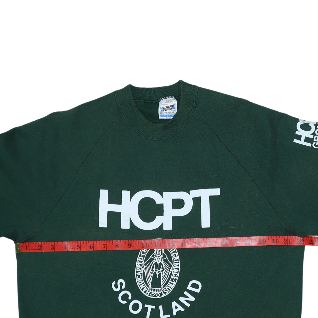 Fruit of the Loom Men’s Green HCPT Scotland Logo Pullover Sweatshirt L