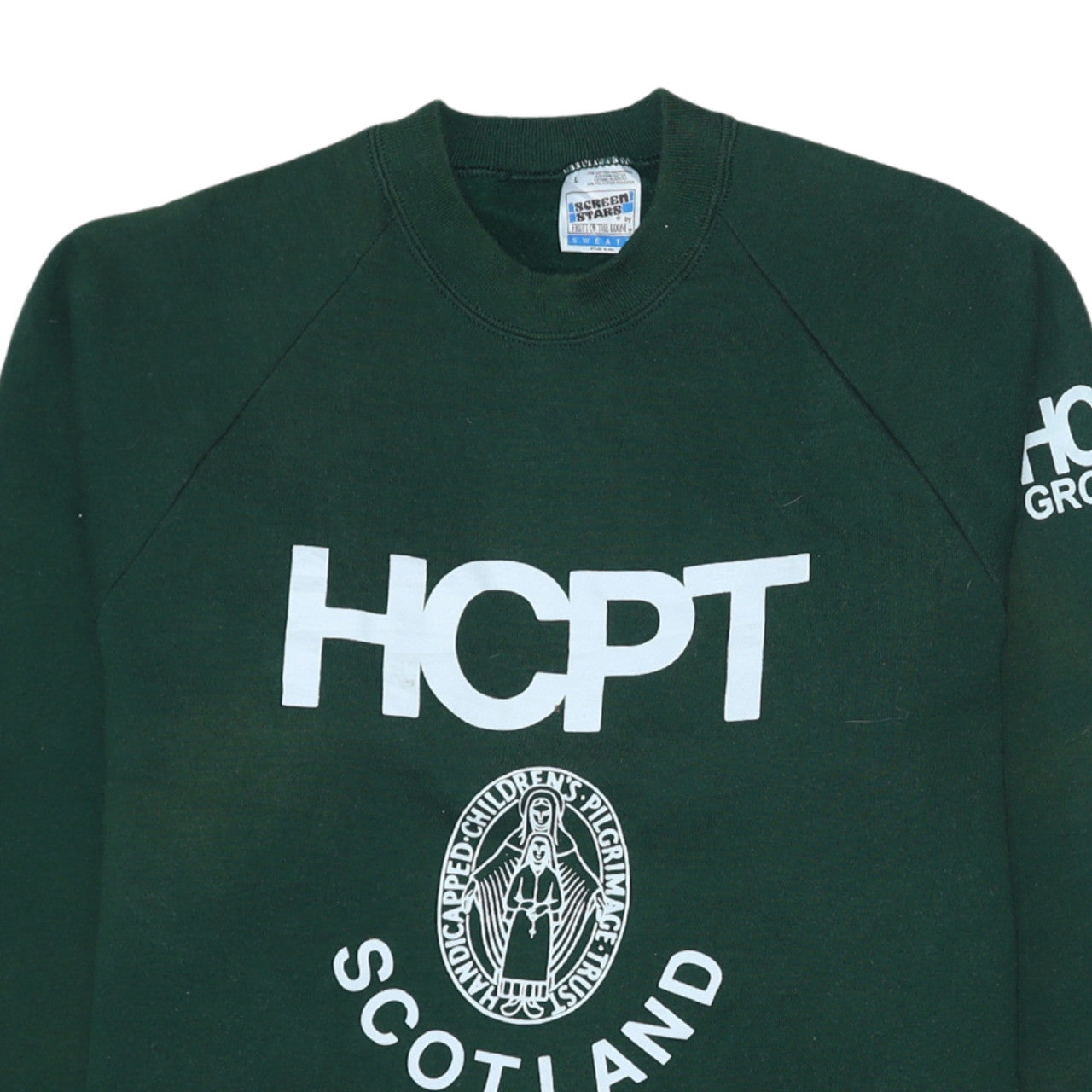 Fruit of the Loom Men’s Green HCPT Scotland Logo Pullover Sweatshirt L