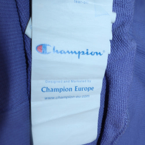 Champion Womens Purple Pullover Hoodie L Cotton Blend Casual Sweatshirt