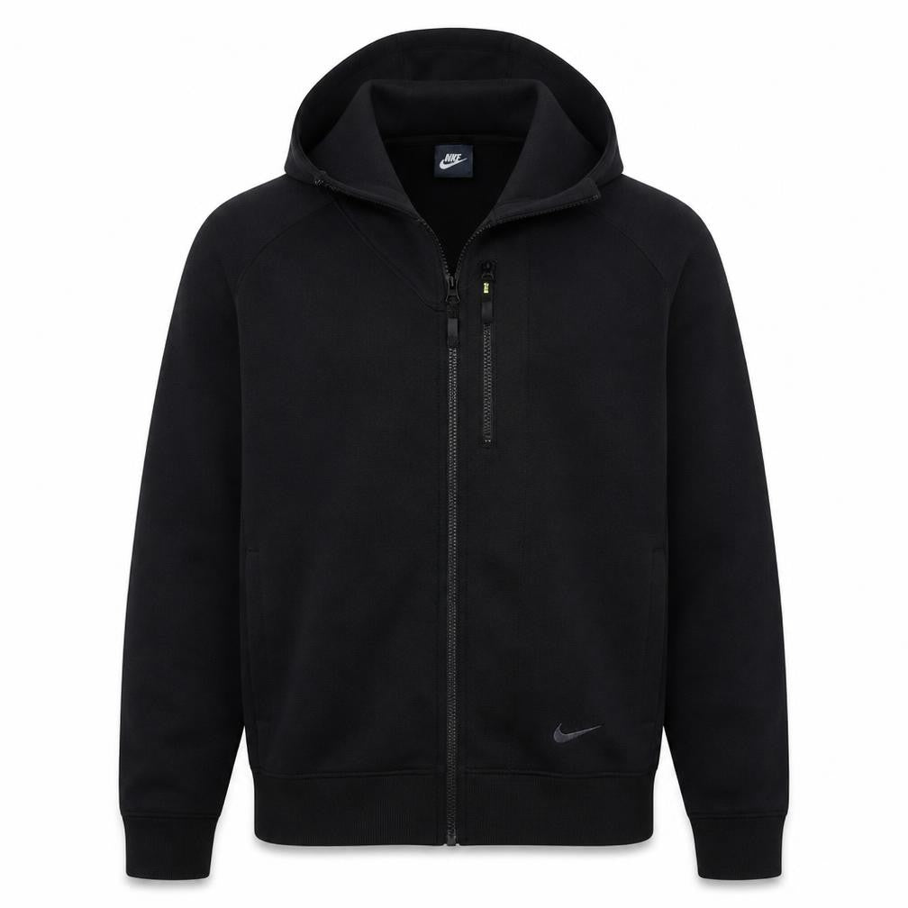 Nike Men's Black Full Zip Hoodie Size M Cotton Blend