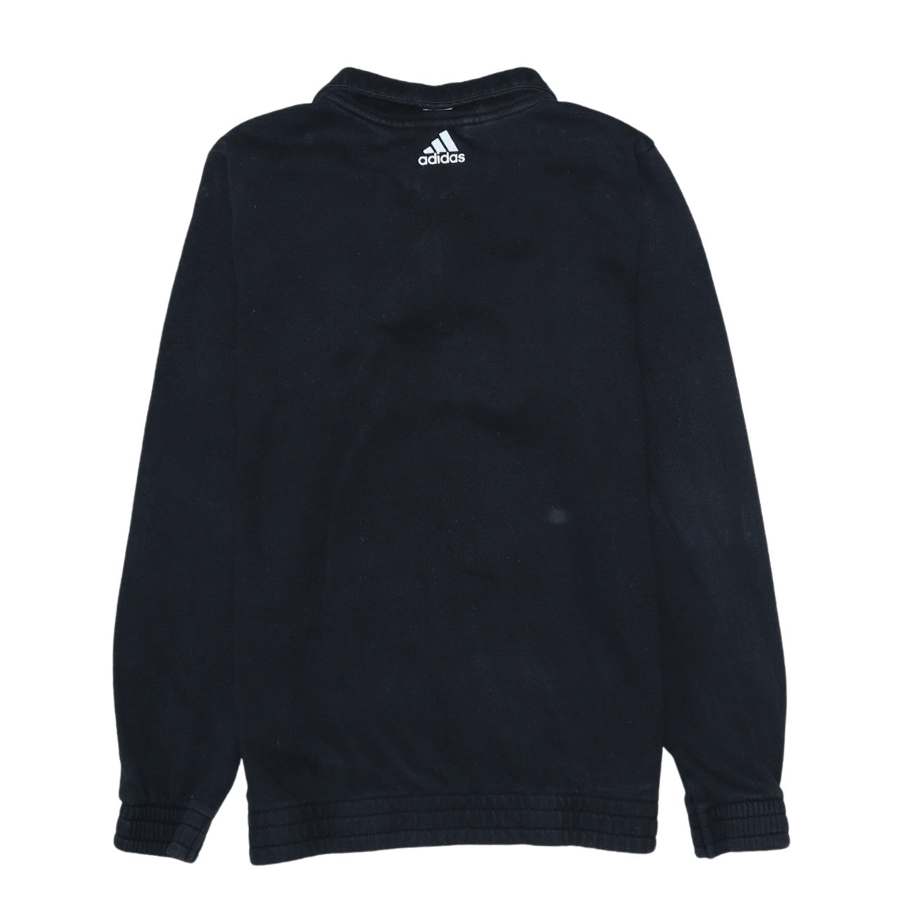 Adidas Boys Black 13-14 Years 1/4 Zip Fleece Sweatshirt