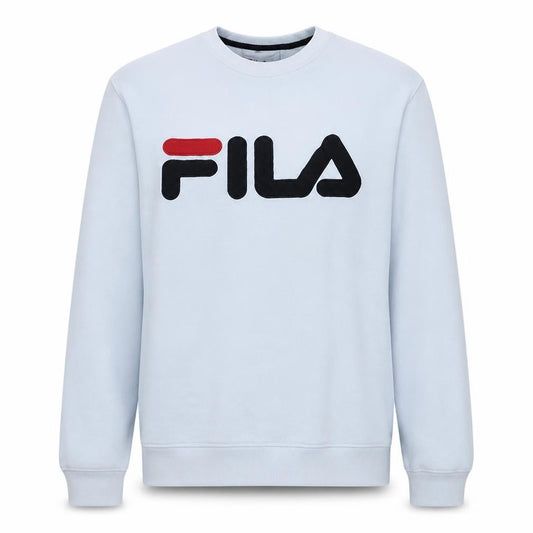 FILA Men's White Crew Neck Logo Pullover Sweatshirt Size M