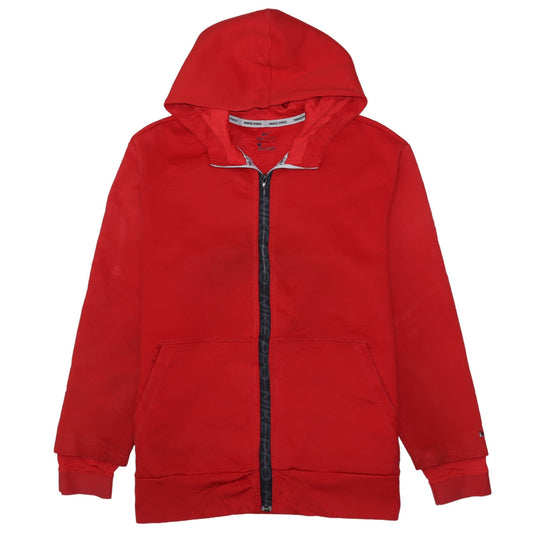 Nike Men's Red Full Zip Dri-Fit Athletic Hoodie Size L