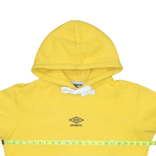 Umbro Men Yellow Pullover Hoodie M Regular Fit Sportswear