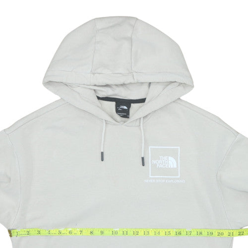 The North Face Womens Beige Pullover Hoodie Medium Fleece Lined Casual