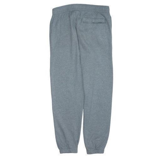 Nike Men Grey Fleece Sweatpants M Regular Fit Elastic Waist