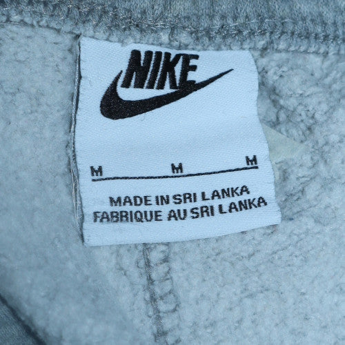 Nike Men Grey Fleece Sweatpants M Regular Fit Elastic Waist
