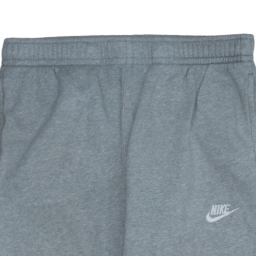 Nike Men Grey Fleece Sweatpants M Regular Fit Elastic Waist