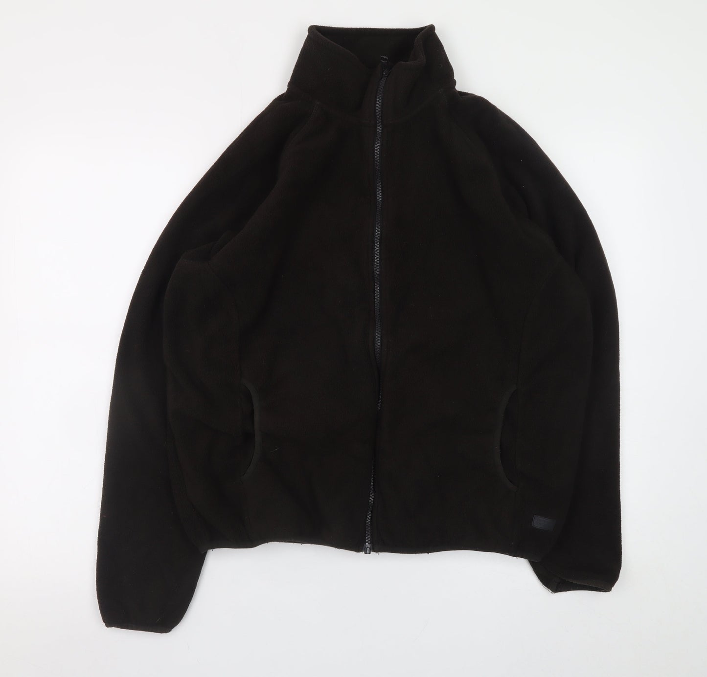 Common People Men's Black Fleece Full Zip Jacket Size M