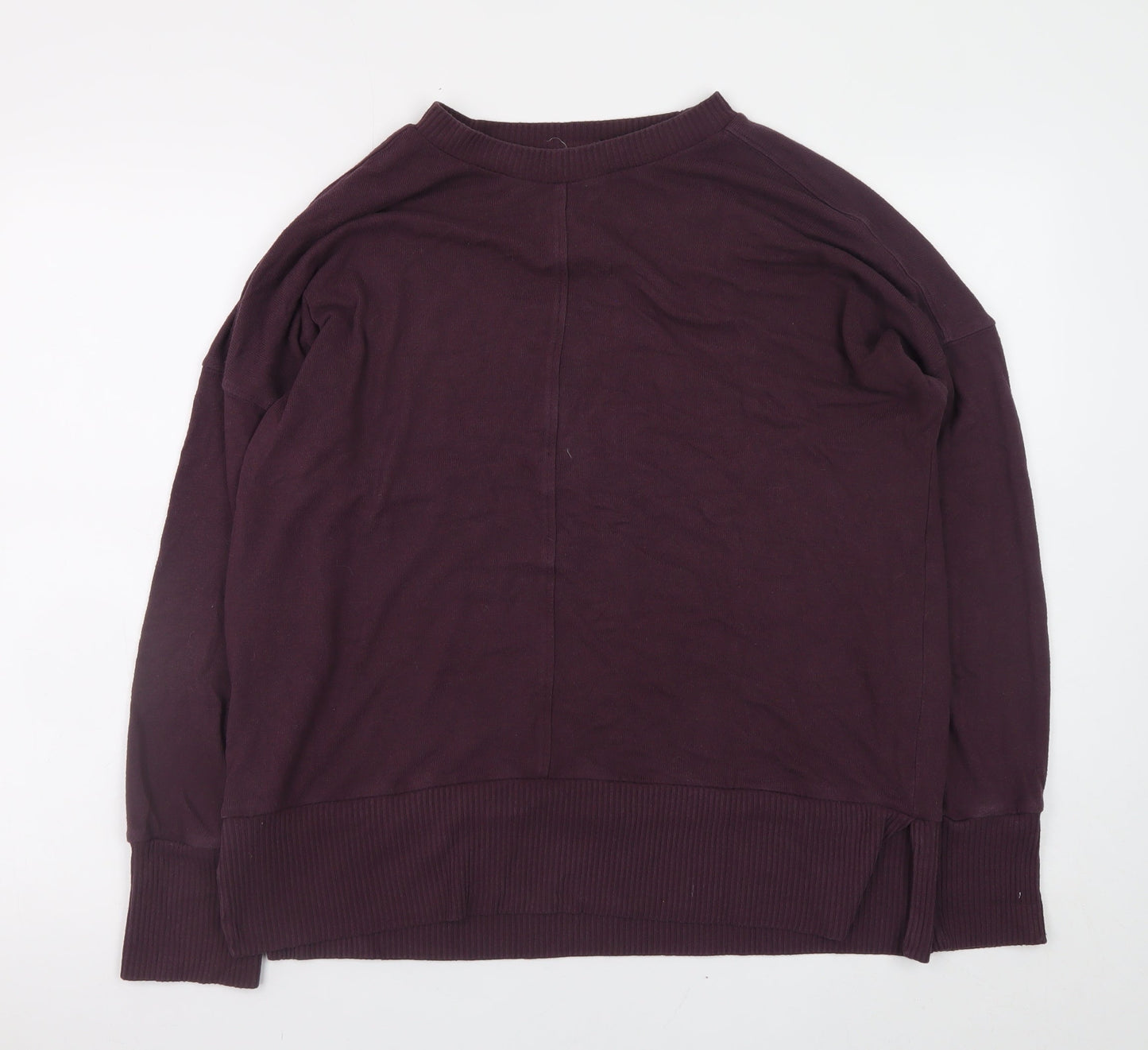 Next Men's Purple Knit Pullover Jumper L Regular Fit Crew Neck