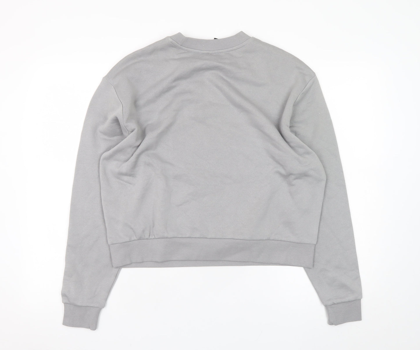 H&M Divided Men's Grey Graphic 72 Crew Neck Sweatshirt M