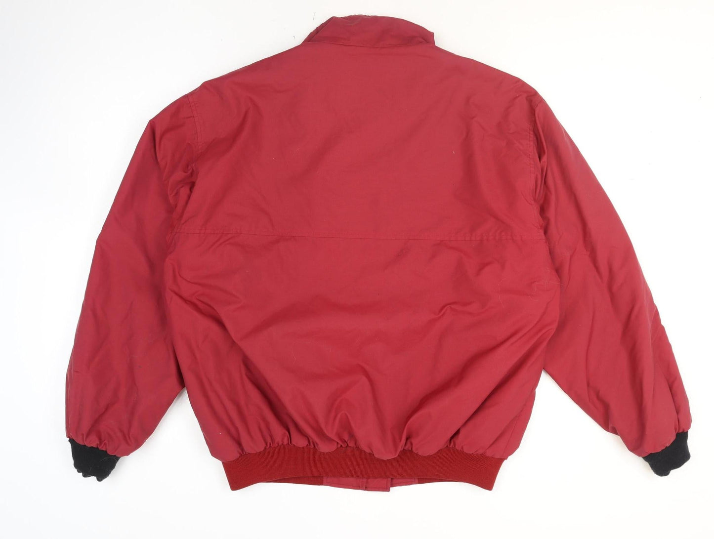 North Sails Men's Red XL Bomber Jacket with Logo Zip Pockets
