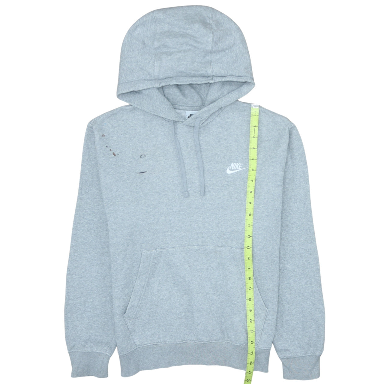 Nike Men's Grey Pullover Hoodie Size S Regular Fit Fleece