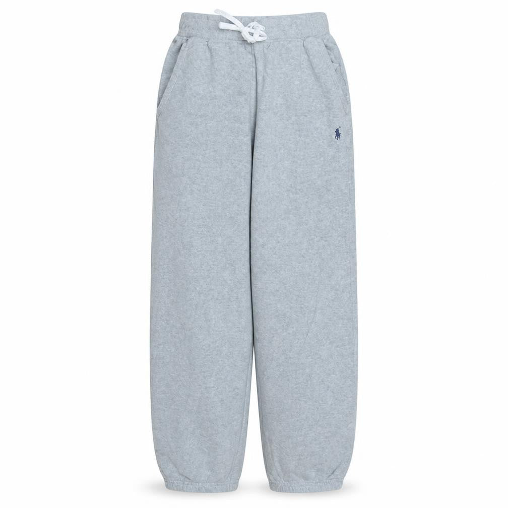 Front view of Polo Ralph Lauren boys’ grey m (10-12) jogger sweatpants
