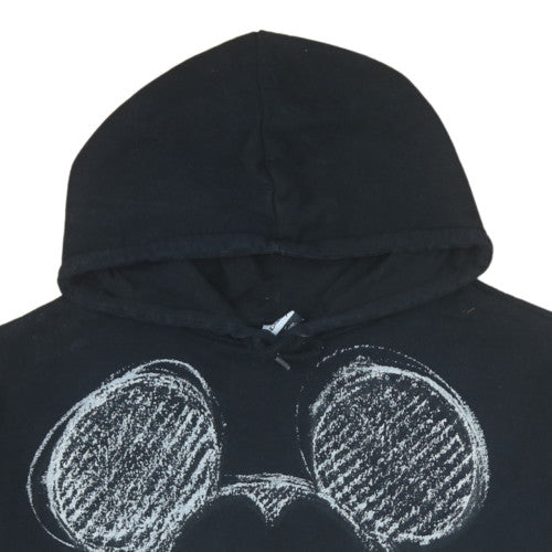 Disney at George Womens Black White Mickey Pullover Hoodie Size L