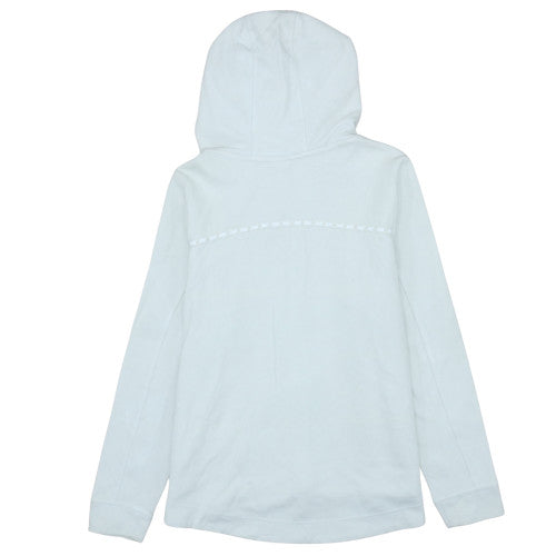 Nike Men's White Full Zip Hoodie M Lightweight Hooded Sweatshirt