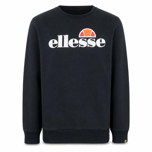Ellesse Boys Black 16 Years Pullover Sweatshirt with Logo Print