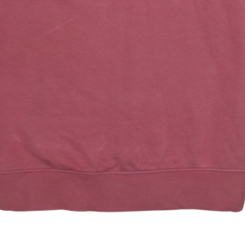 Nike Women’s Burgundy 1/4 Zip Oversized Sweatshirt M Cotton Blend
