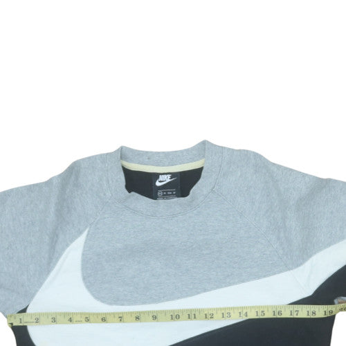 Nike Men's Grey XS Pullover Logo Sweatshirt Crew Neck