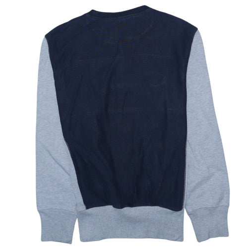 Champion Men's Grey Reverse Weave Embroidered Logo Sweatshirt Large