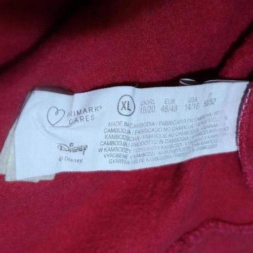 Disney Primark Women's Red Sweatshirt XL Angel Character Crew Neck
