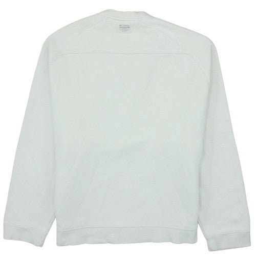Columbia Womens Ivory Pullover Sweatshirt S Cotton Blend Casual