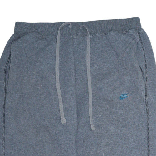Nike Men's Grey Small Jogger Sweatpants Fleece Drawstring Trousers