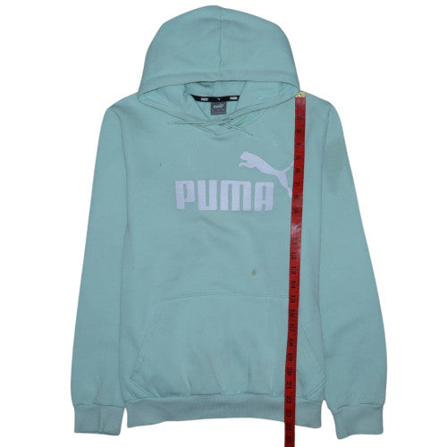 Puma Womens Blue XL Pullover Hoodie Sweatshirt Casual Athletic