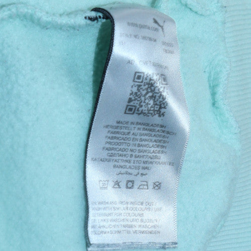 Puma Womens Blue XL Pullover Hoodie Sweatshirt Casual Athletic