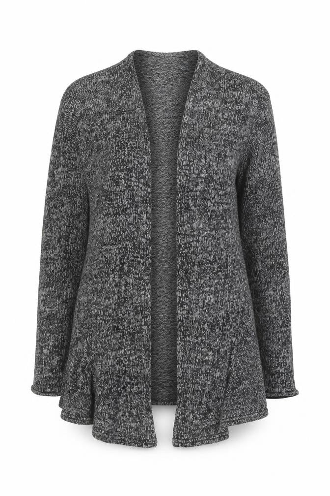 H&M Divided Women's Grey Knit Long Sleeve Open Cardigan Size S