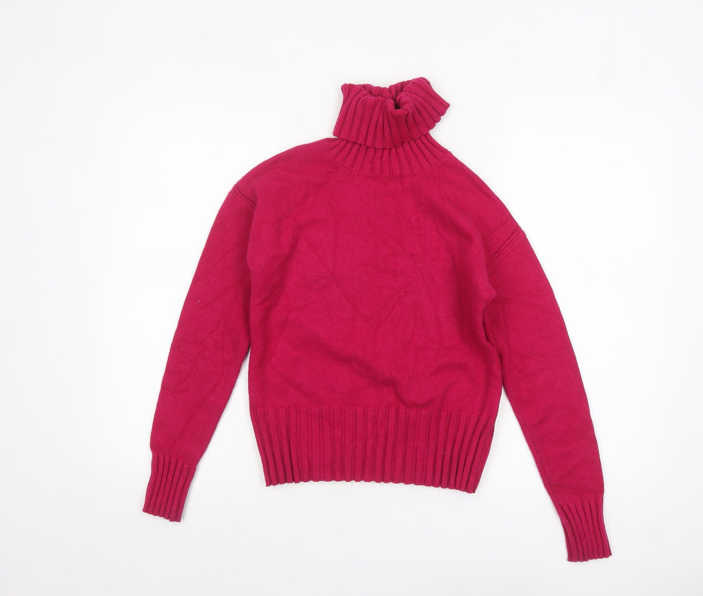 Banana Republic Women Red Roll Neck Knit Jumper XXS
