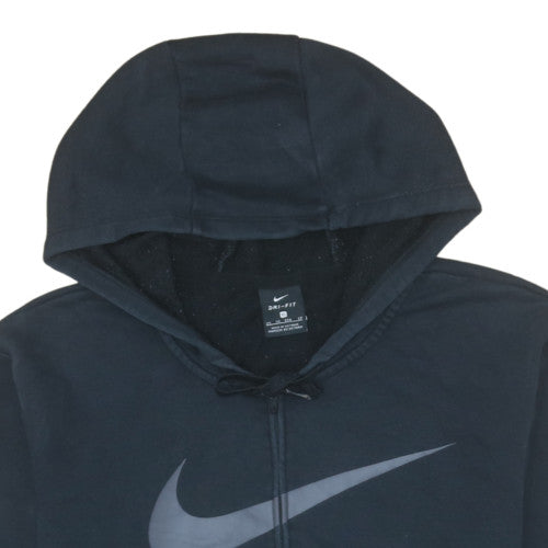 Nike Womens Black XS Full Zip Hoodie Dri-Fit Logo Sweatshirt