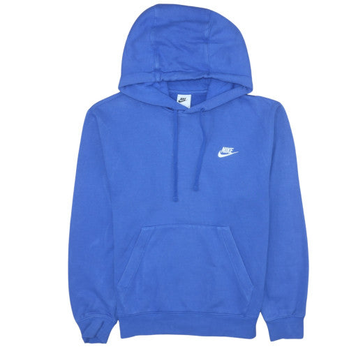 Nike Men's Blue Pullover Hoodie XS Regular Fit Cotton Fleece