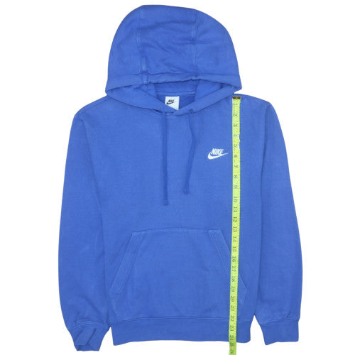 Nike Men's Blue Pullover Hoodie XS Regular Fit Cotton Fleece