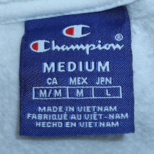 Champion Mens White Medium Crew Neck Pullover Sweatshirt