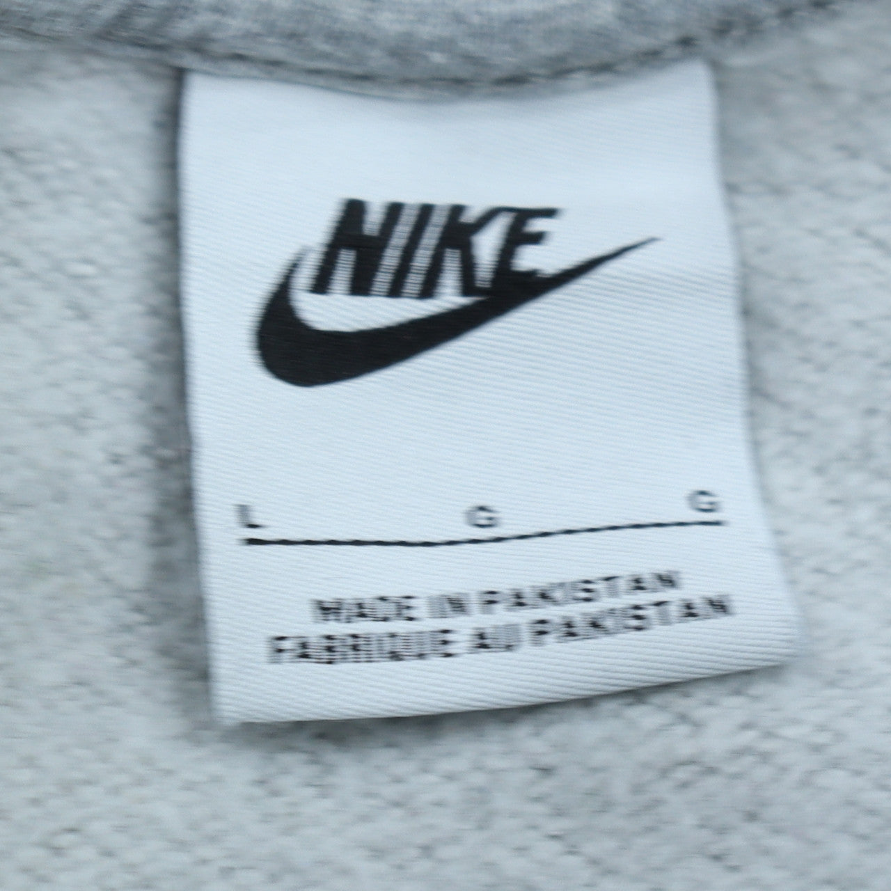Nike Women Grey Crew Neck Pullover Sweatshirt Size L
