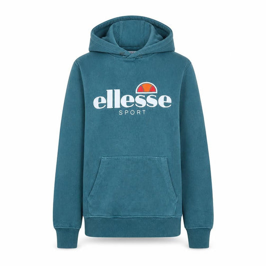 Ellesse Womens Teal Hoodie UK 8 Pullover Cotton Blend Sport Style
